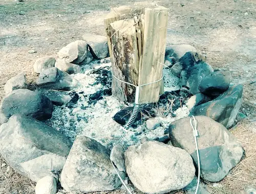 One Log Fire