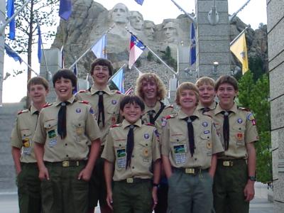 Boy Scouts at Mount Rushmore