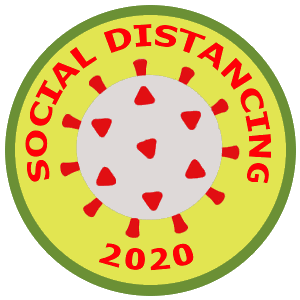 Cub Scout Social Distancing Patch and Sticker